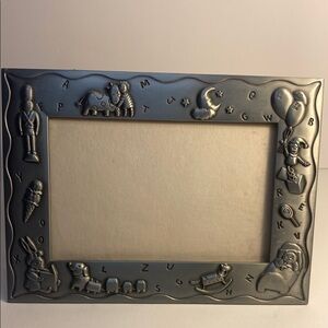 Silver Alphabet Baby Picture Frame